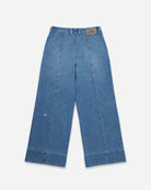 Mid Indigo Panel Jeans Womens Wide Leg Denim Pants Future Classics Clothing 