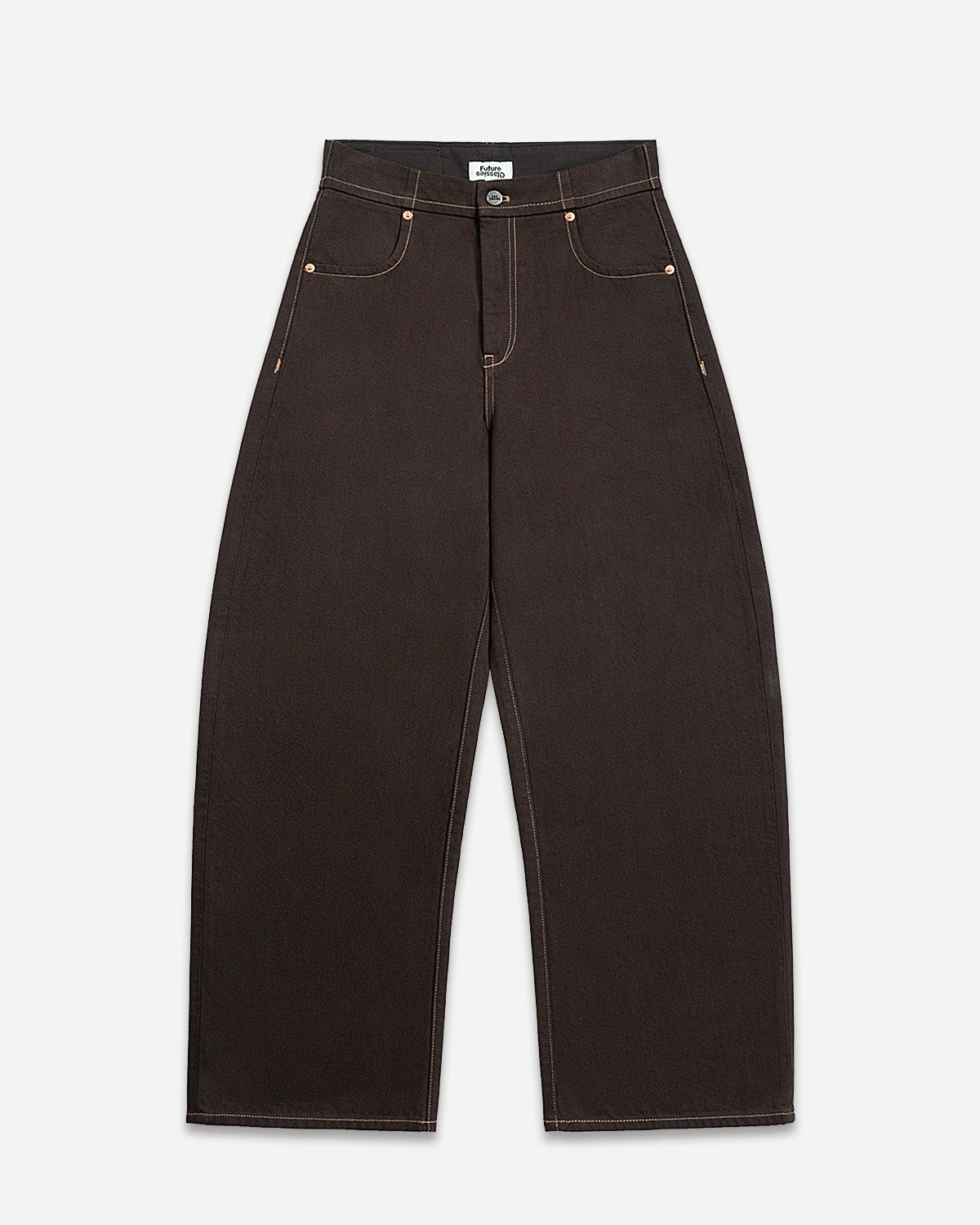 Coffee Bean Round Jeans Coffee Bean Womens Brown Denim Jeans Future Classics
