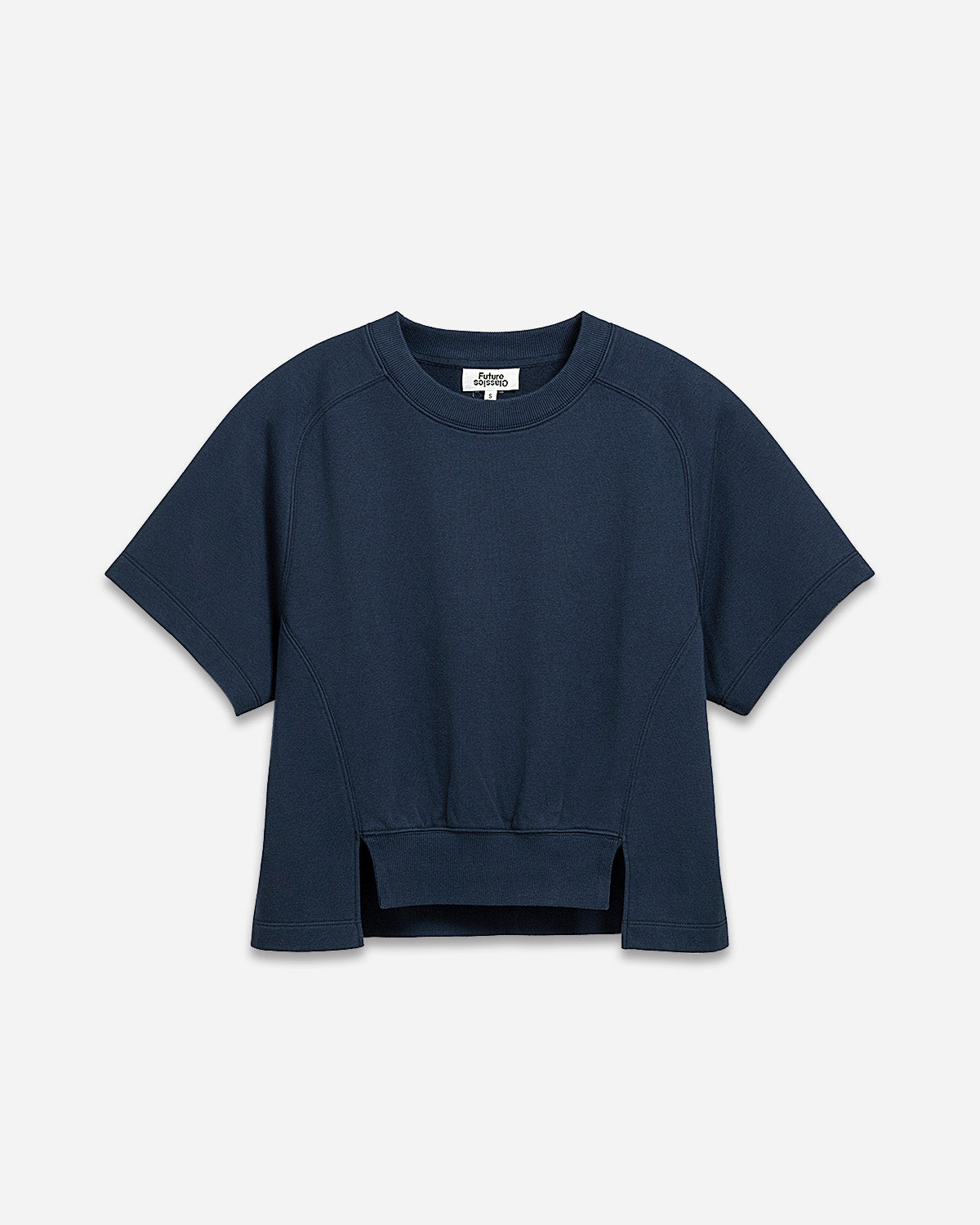 Navy Blazer Panel SS Sweatshirt Lightweight Short Sleeve Pullover Future Classics