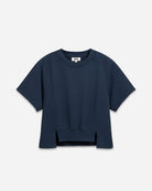 Navy Blazer Panel SS Sweatshirt Lightweight Short Sleeve Pullover Future Classics