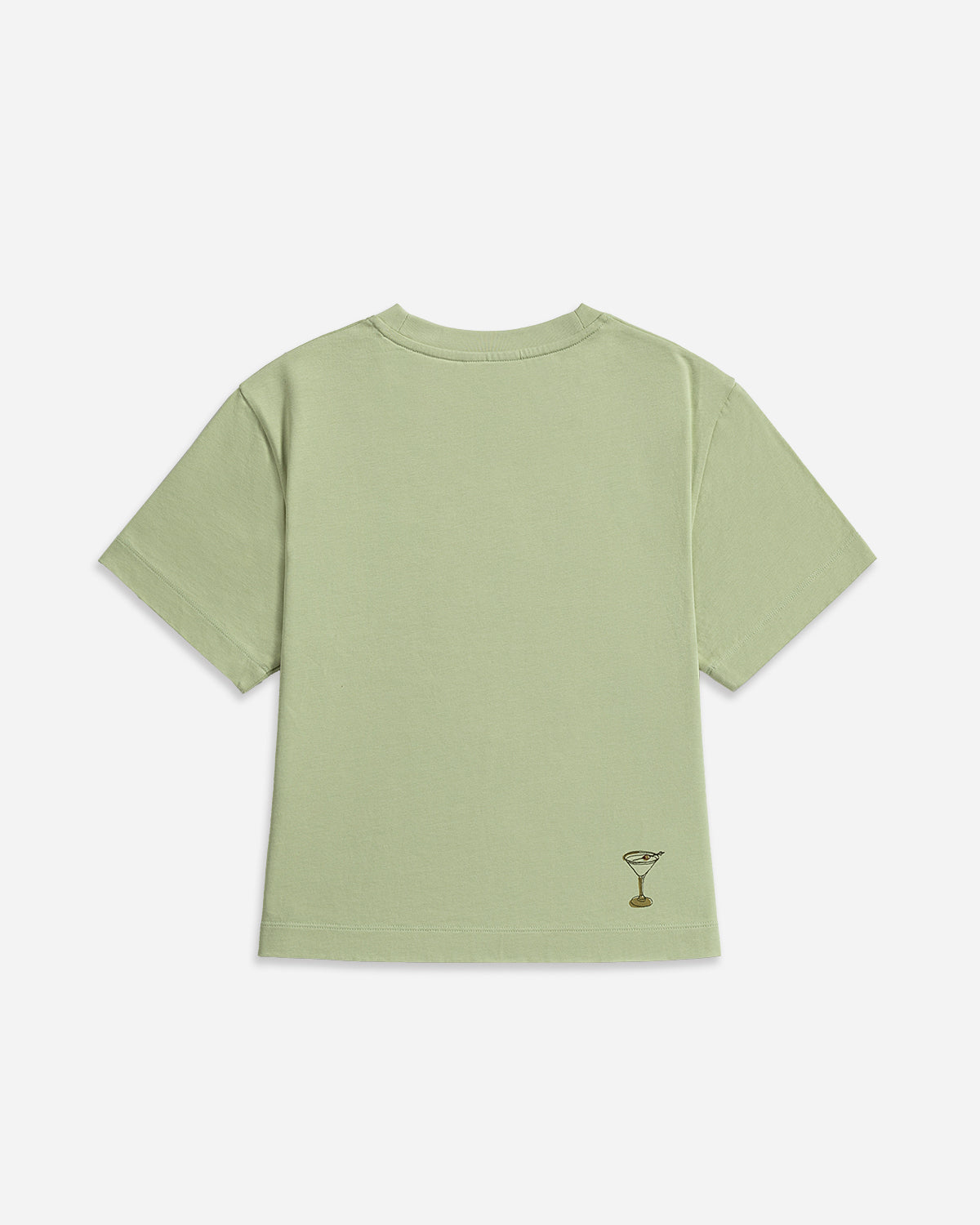 Lint Martini Boxy Tee Womens Short Sleeve Crew Neck T Shirt Martini Graphic Future Classics Clothing