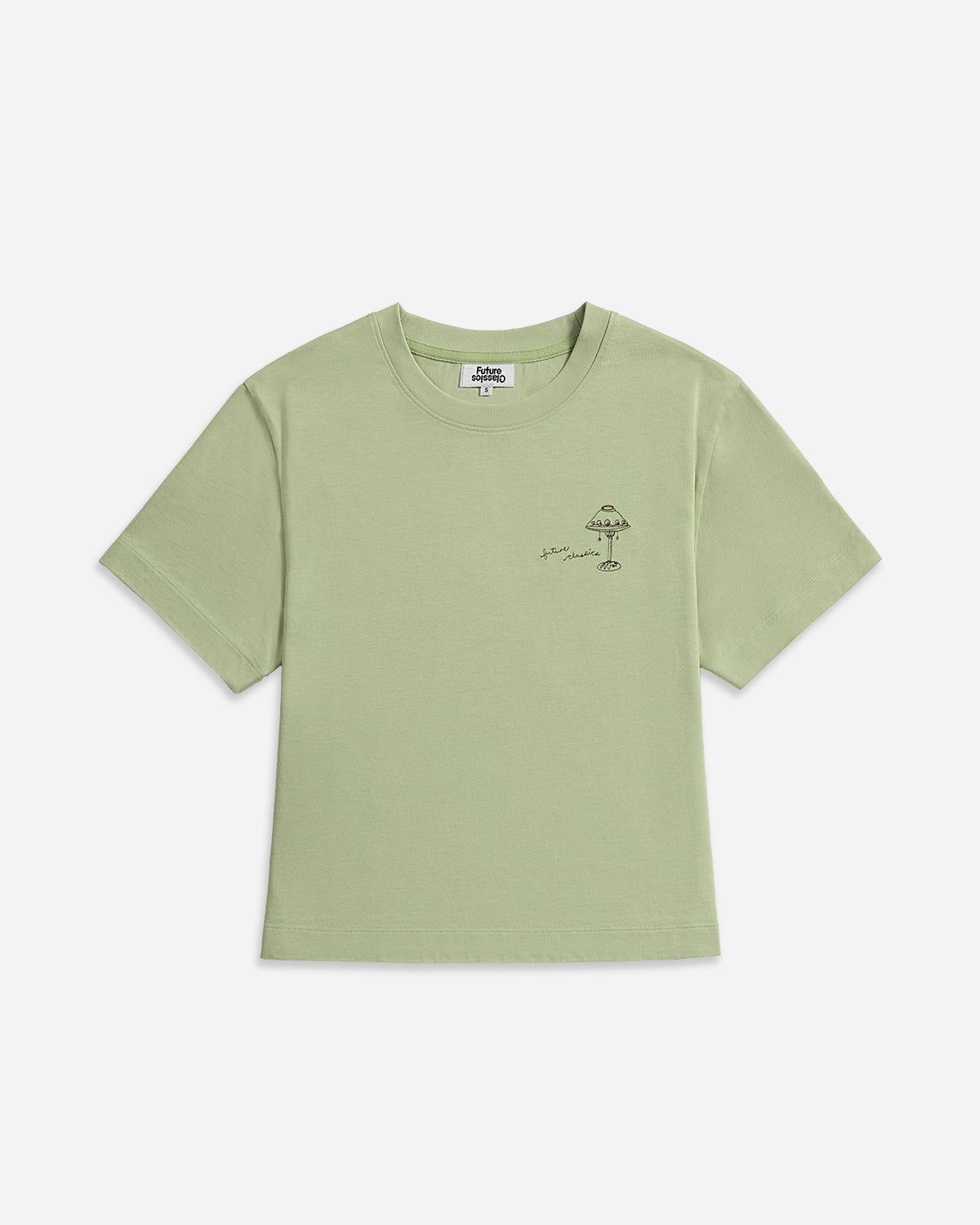 Lint Martini Boxy Tee Womens Short Sleeve Crew Neck T Shirt Martini Graphic Future Classics Clothing