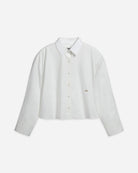 Off White Flared Shirt Womens Collared Woven Button Up Shirt Future Classics