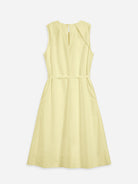 Lemonade Pleated Dress Womens Cotton Long Dress Sleeveless Dress 