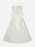 Seedpearl/ Moonless Night Stripe Panel Flared Dress Striped Long Dress Sleeveless Future Classics 