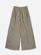 Desert Sage Crinkle Fluid Pants Womens Lightweight Relaxed Fit Elastic Waist Pants 