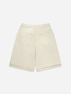 Offwhite Stencils Bermuda Shorts Womens Relaxed Fit White Summer Shorts 