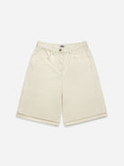 Offwhite Stencils Bermuda Shorts Womens Relaxed Fit White Summer Shorts 