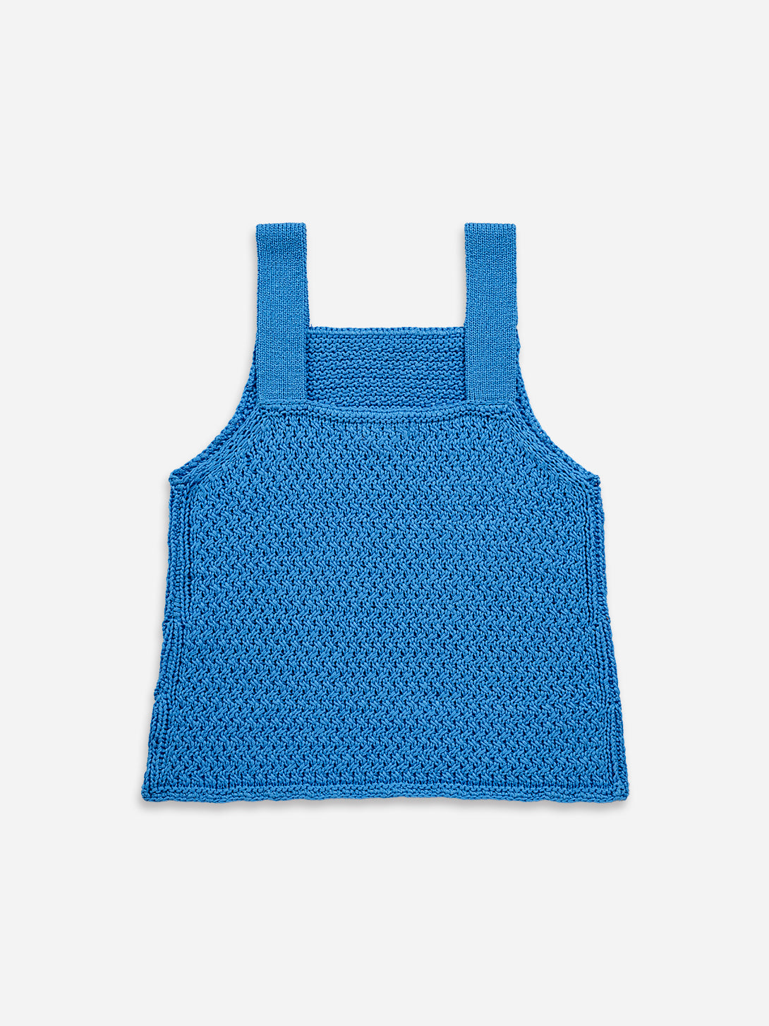Brilliant Blue Knitted Tank Top Womens Sleeveless Knit Tank Top Summer Top 