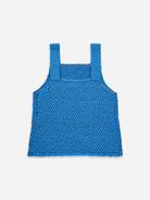 Brilliant Blue Knitted Tank Top Womens Sleeveless Knit Tank Top Summer Top 