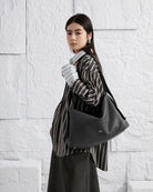 Moonless Night Oversized Petal Messenger Womens Leather Large Shoulder Bag Shoulder Strap Carry Bag for Accessories 