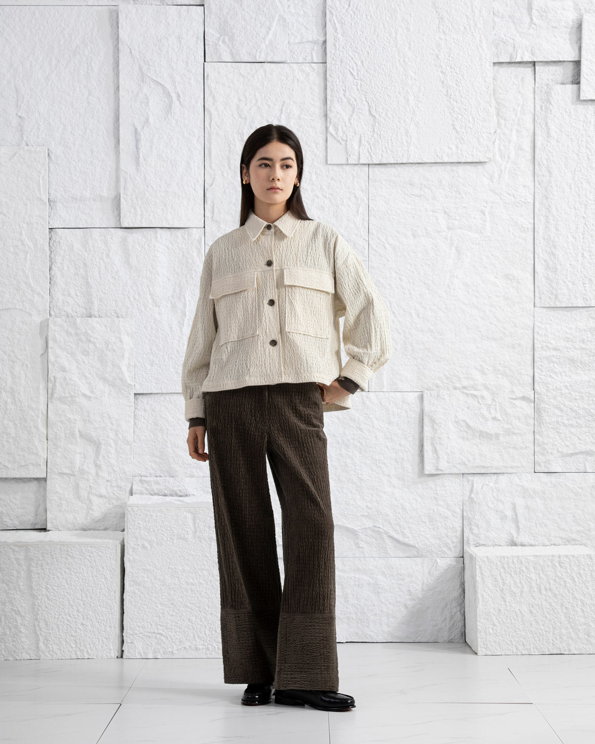 Dk Cedar Corduroy Trousers Corduroy Womens Wide Leg Trousers Two Tone Pants Textured Womens Pants 