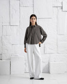 Offwhite Textured Pintuck Sweatpants Womens Textured Pleated Drawstring Sweatpants Single Long Pleat Elastic Waistband Comfort Loungewear