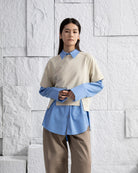 Seedpearl Panel SS Sweatshirt Womens Relaxed Fit Short Sleeve Sweatshirt Womens Pullover Crew Neck Layering Shirt 