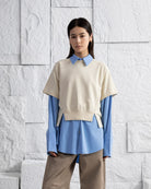 Seedpearl Panel SS Sweatshirt Womens Relaxed Fit Short Sleeve Sweatshirt Womens Pullover Crew Neck Layering Shirt 