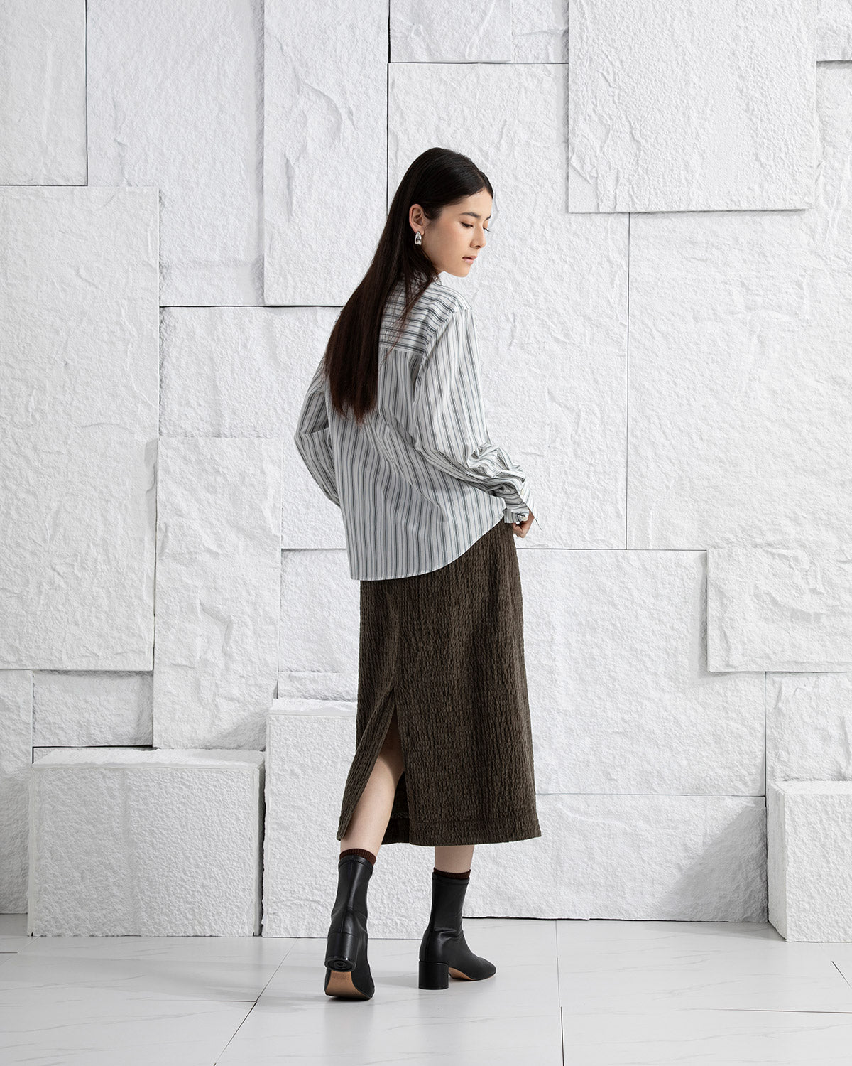 Dk Cedar Corduroy Skirt Womens Long Skirt Corduroy Fabric Womens Skirt Textured Skirt Dress 