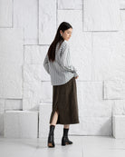 Dk Cedar Corduroy Skirt Womens Long Skirt Corduroy Fabric Womens Skirt Textured Skirt Dress 