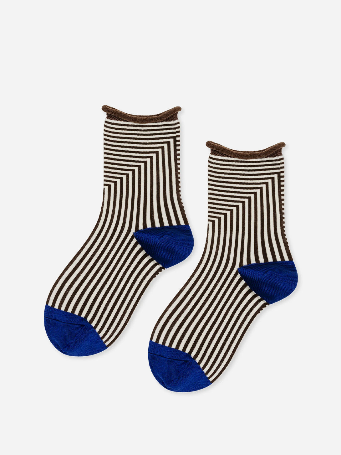 Brown Corbusier Crew Hansel From Basel Socks 