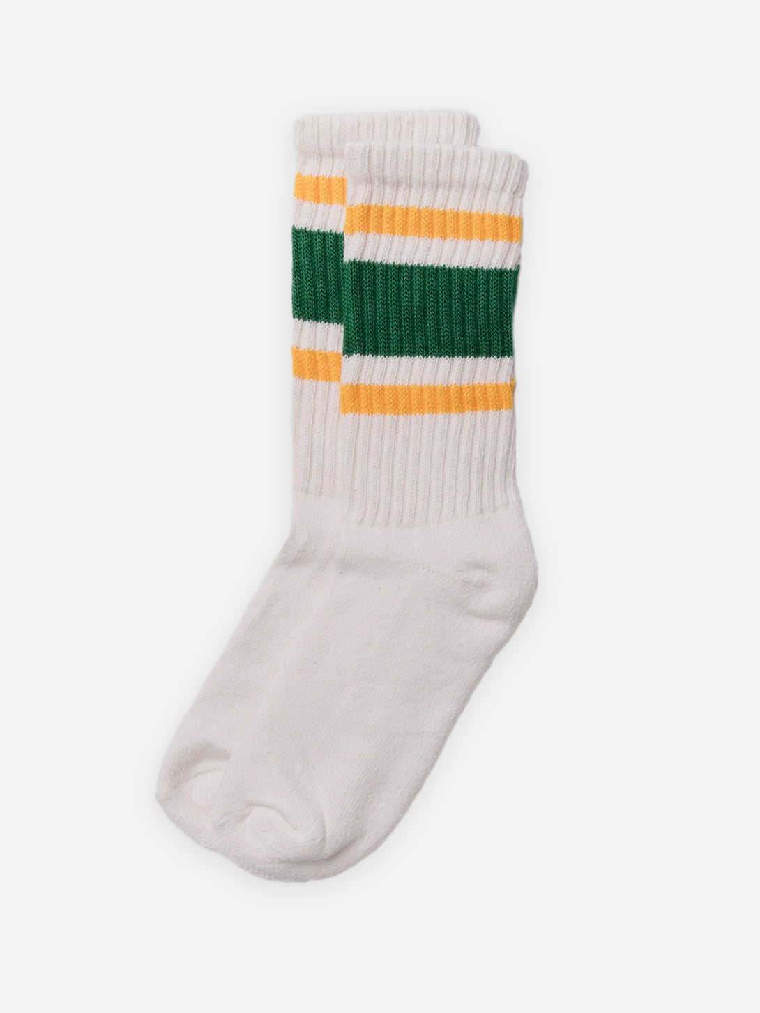 Kelly/Gold The Retro Stripe American Trench High Socks 