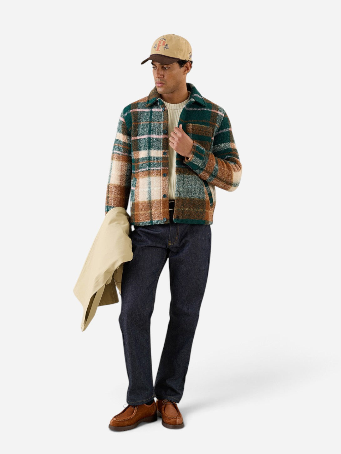 Check Knowles Check Overshirt Mens Overshirt Percival Clothing