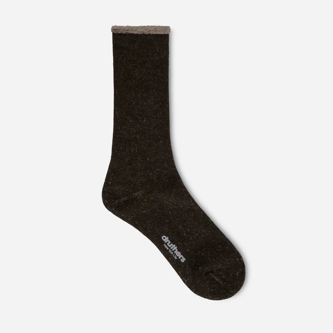 Earth Marled Merino Wool Druthers Japanese House Sock