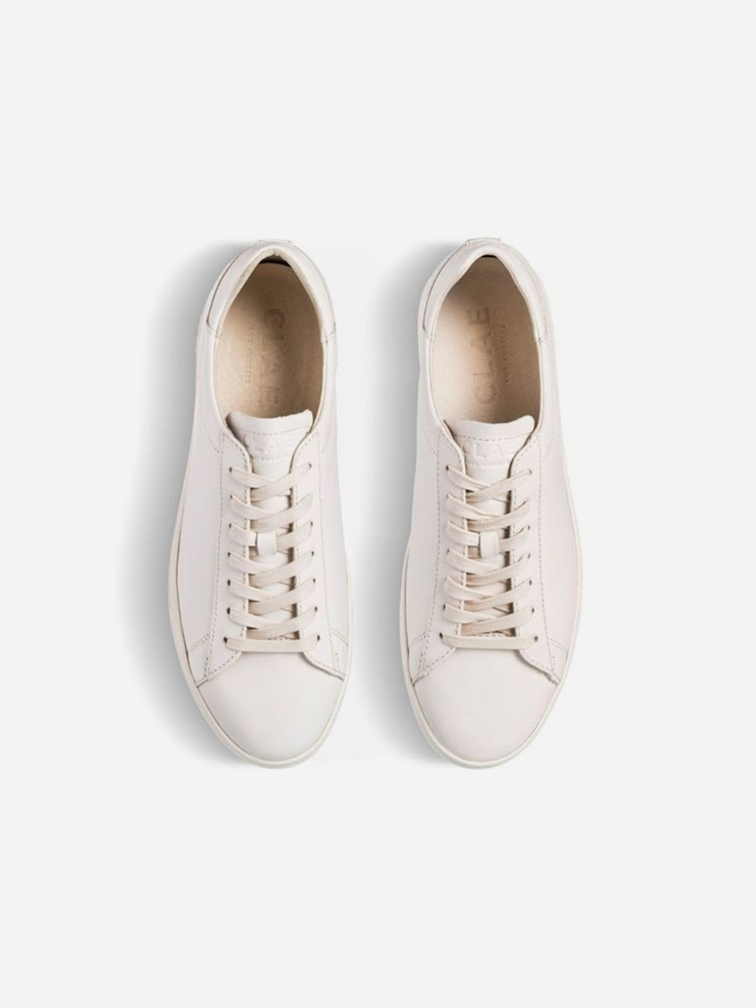 Triple Off White Leather Bradley Clae Vegan Sneakers Clae Los Angeles Fall Winter Clae Shoes 