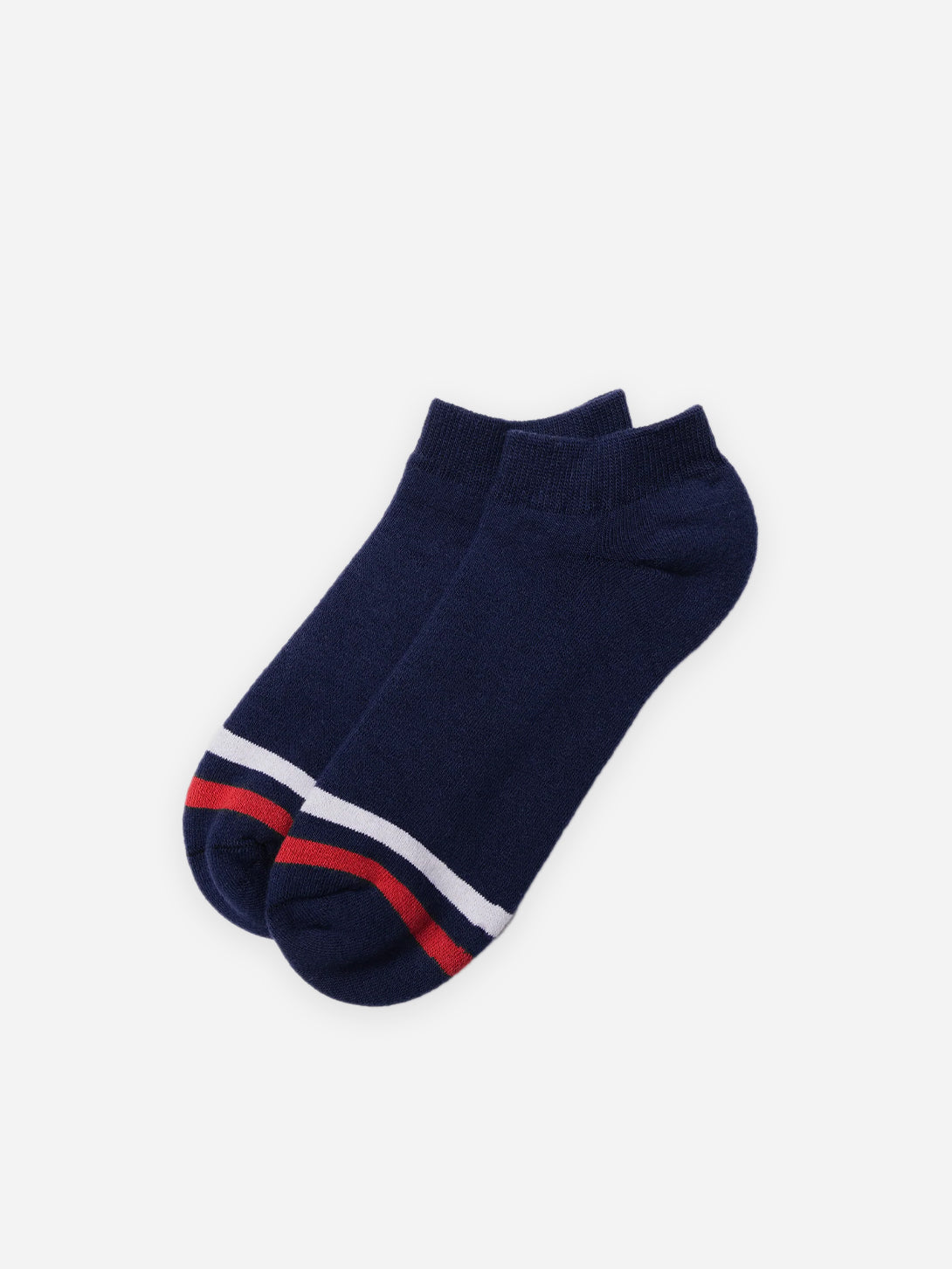 Navy The Kennedy Stripe American Trench Ankle Socks 