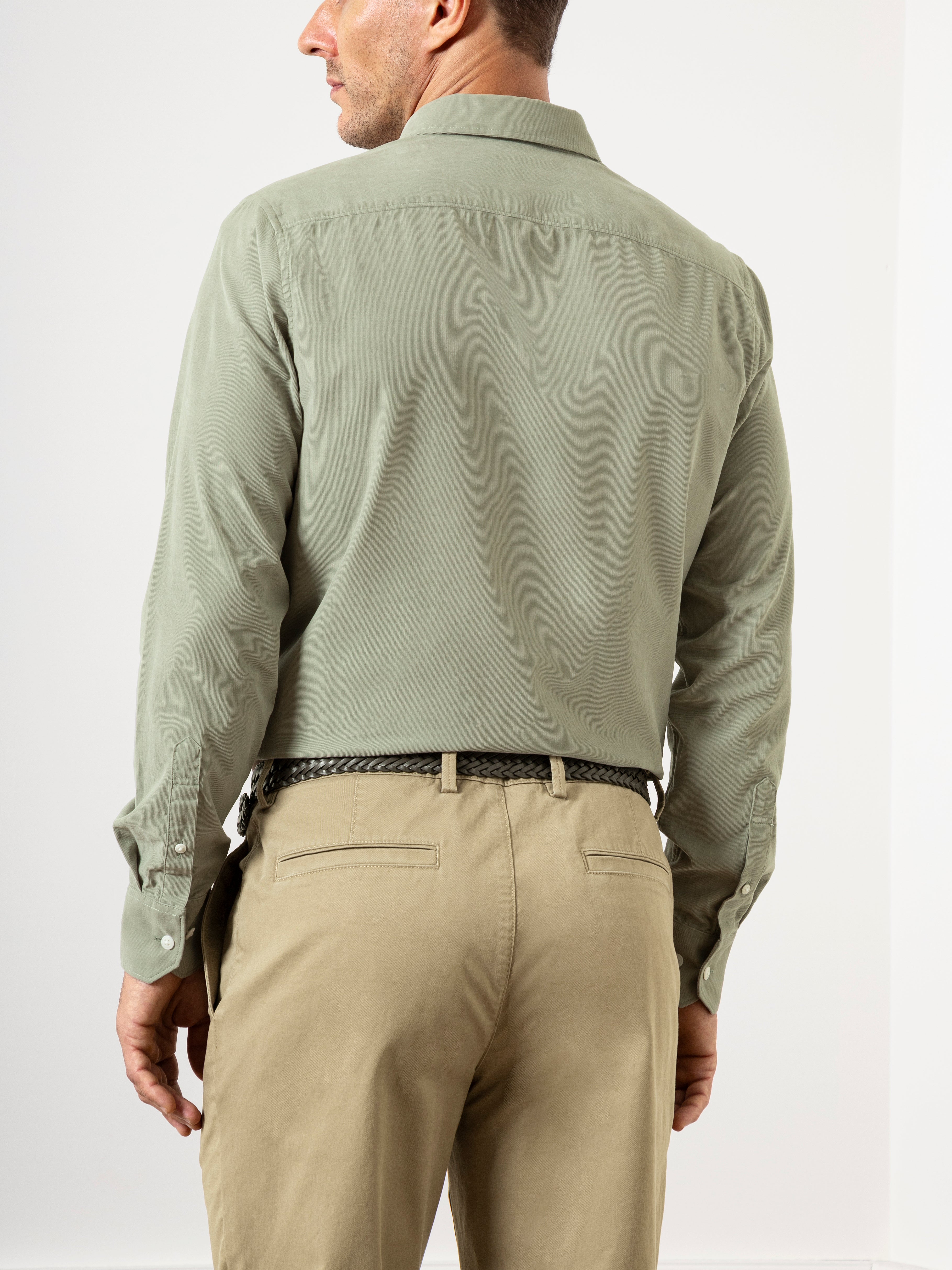 Seagrass Fulton Corduroy Shirt Mens Button Down Corduroy Shirt Lightweight Seasonal Corduroy Long Sleeve