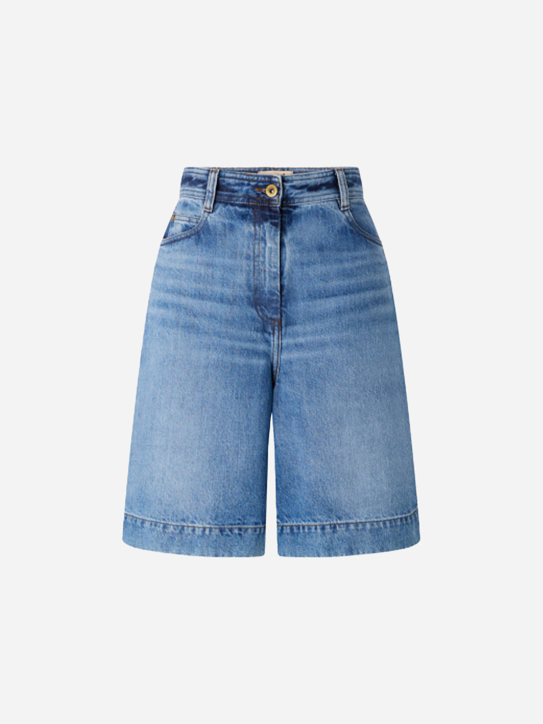 Vintage Blue Bermucap Sessun Womens Denim Shorts 