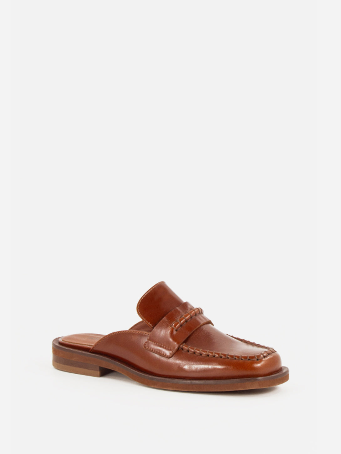 Cognac Leather Divi Sessun Womens Leather Shoes Womens Slip On Flats