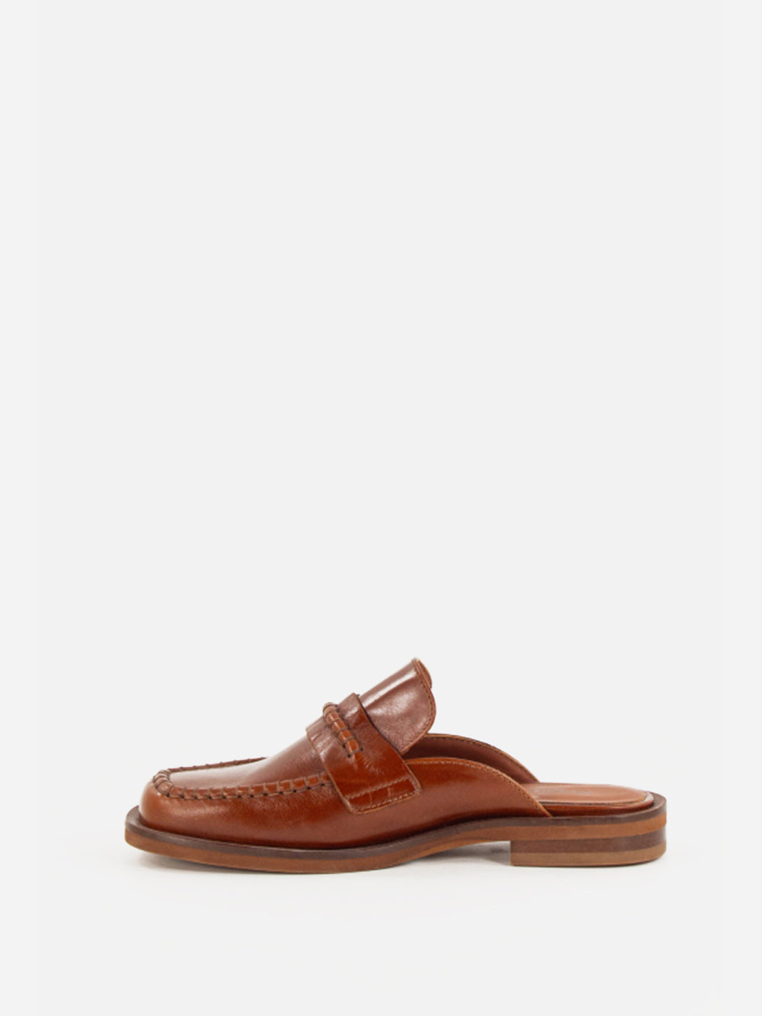 Cognac Leather Divi Sessun Womens Leather Shoes Womens Slip On Flats