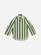 Verdent Stripe Paseo Mikoh Womens Shirt Womens Button Down Collared Shirt