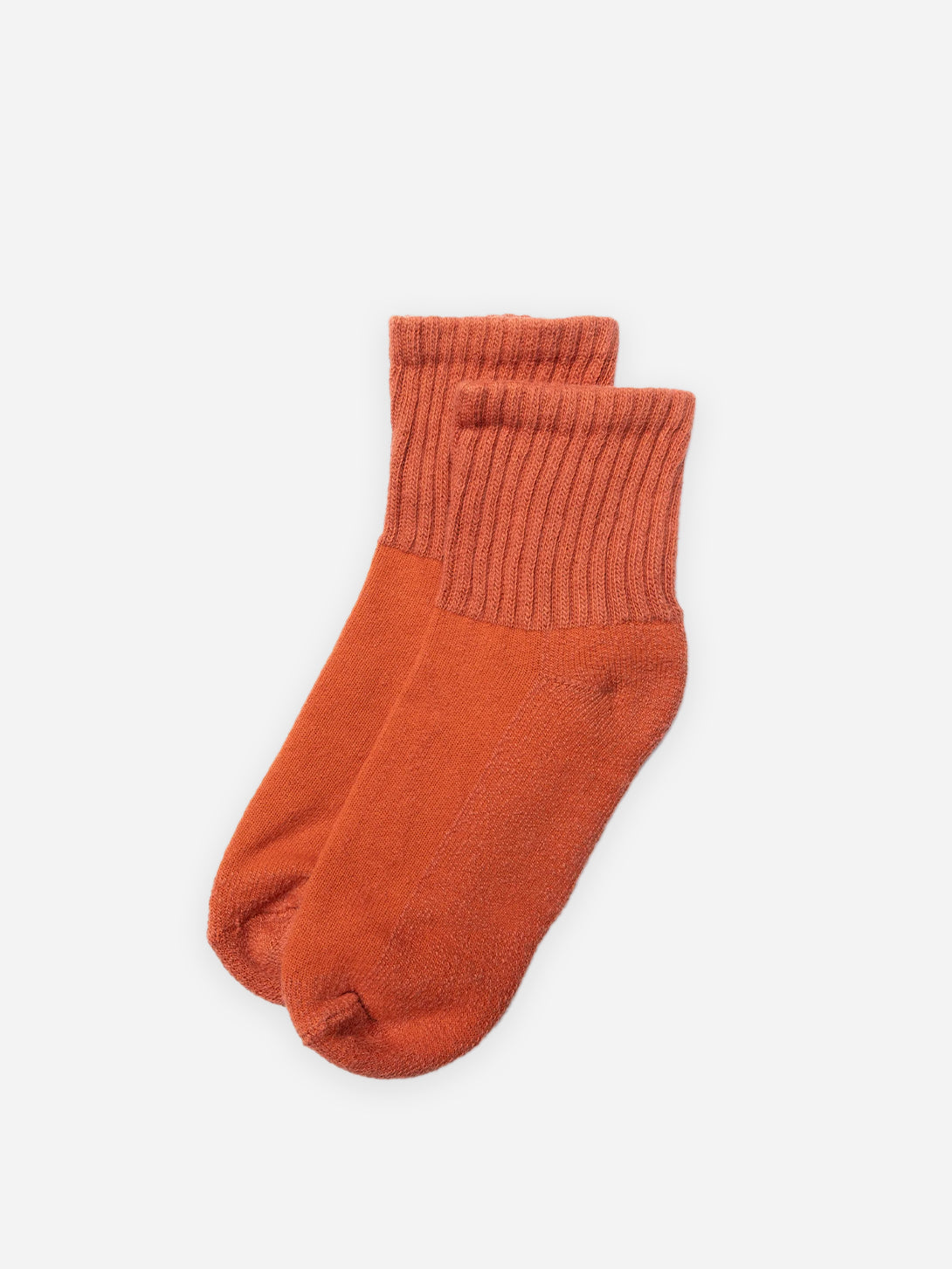 Rust The Solids Quarter Crew American Trench Socks 