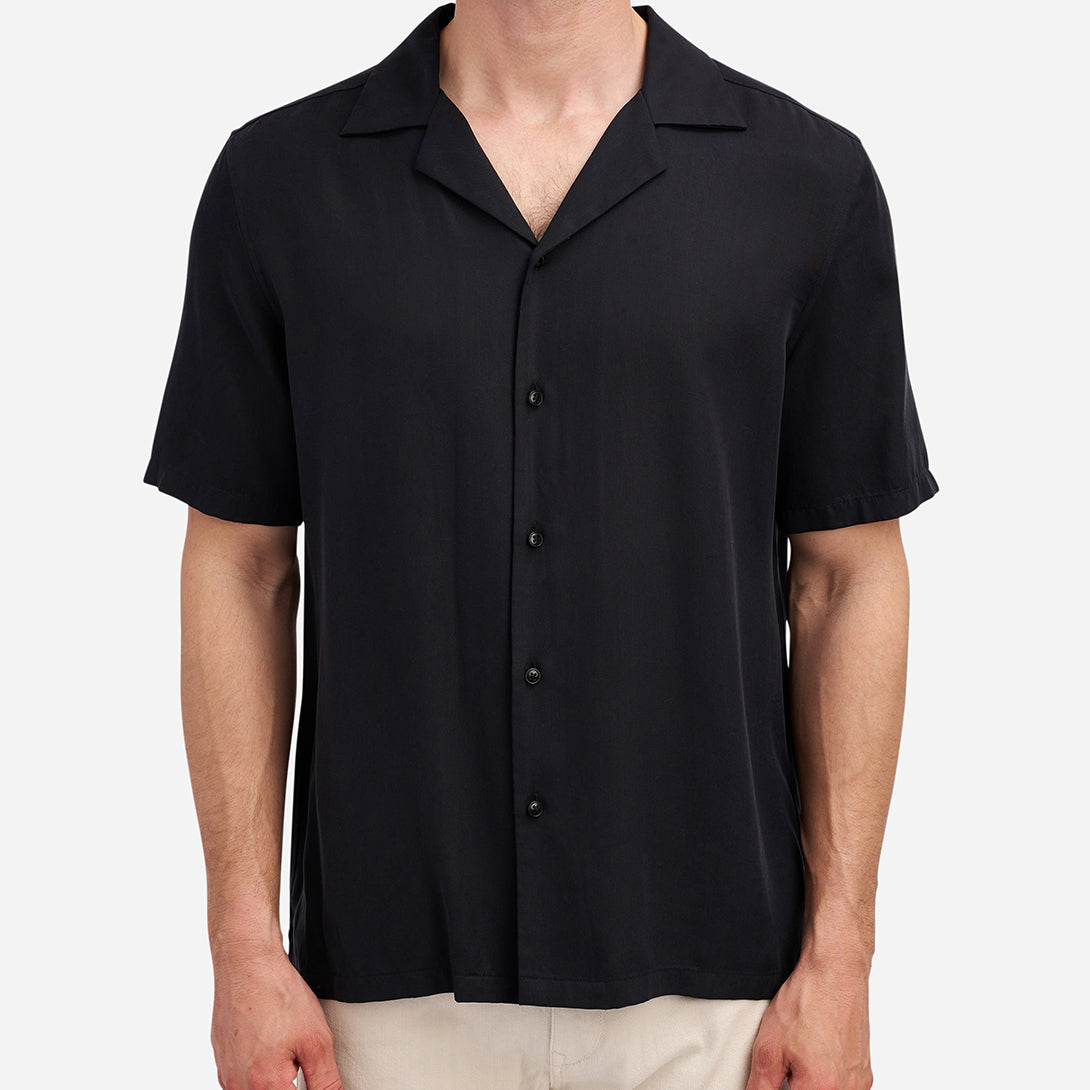 Black Rockaway Tencel Shirt Men's O.N.S SS23