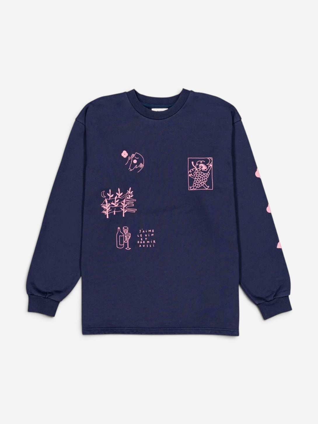 Bleu Dusk Win and Sleep Sweat Mens Graphic Pullover Sweatshirt 