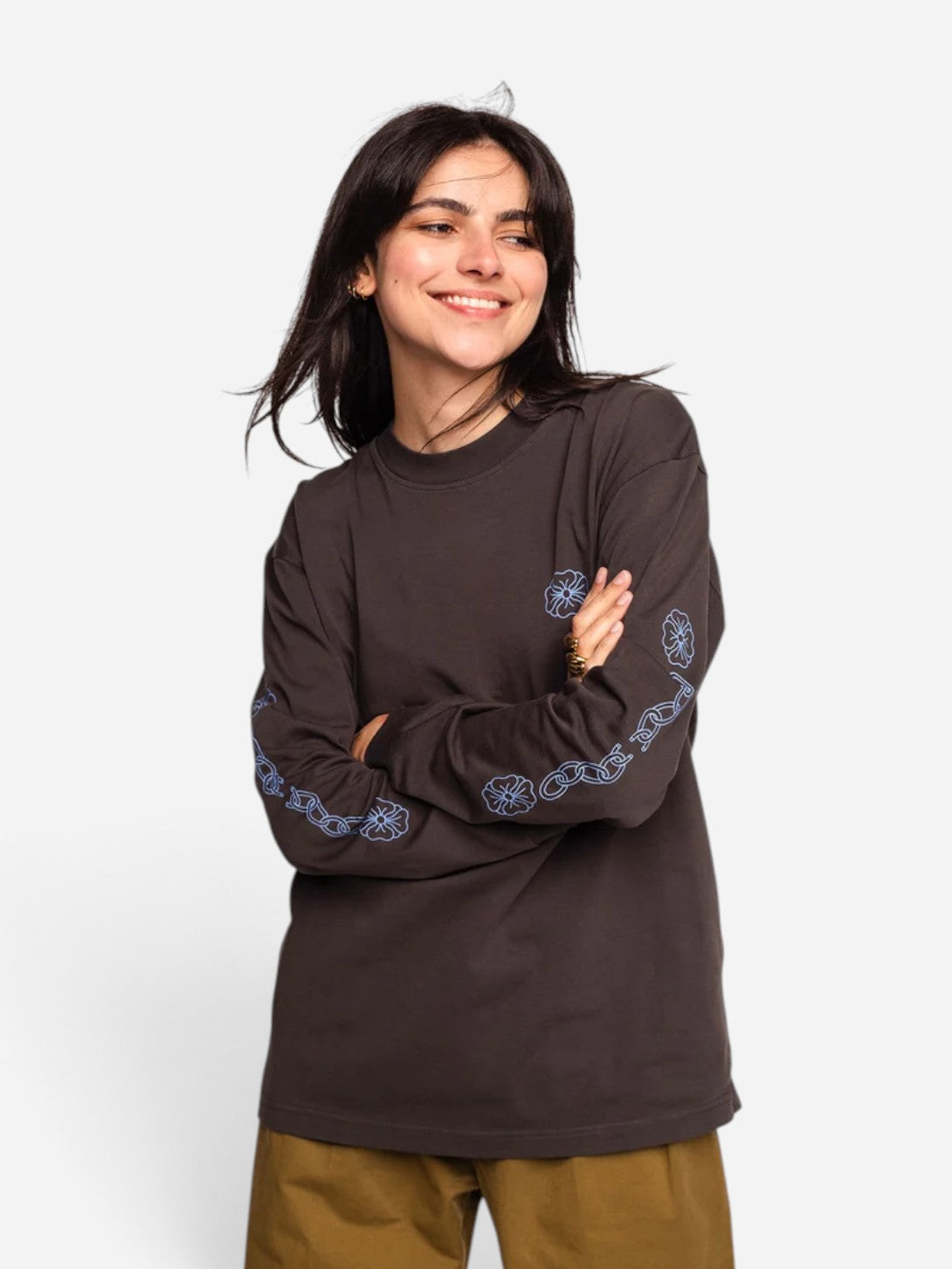 Noir Carbone Awake Long T Shirt Olow Long Sleeve T Shirt 