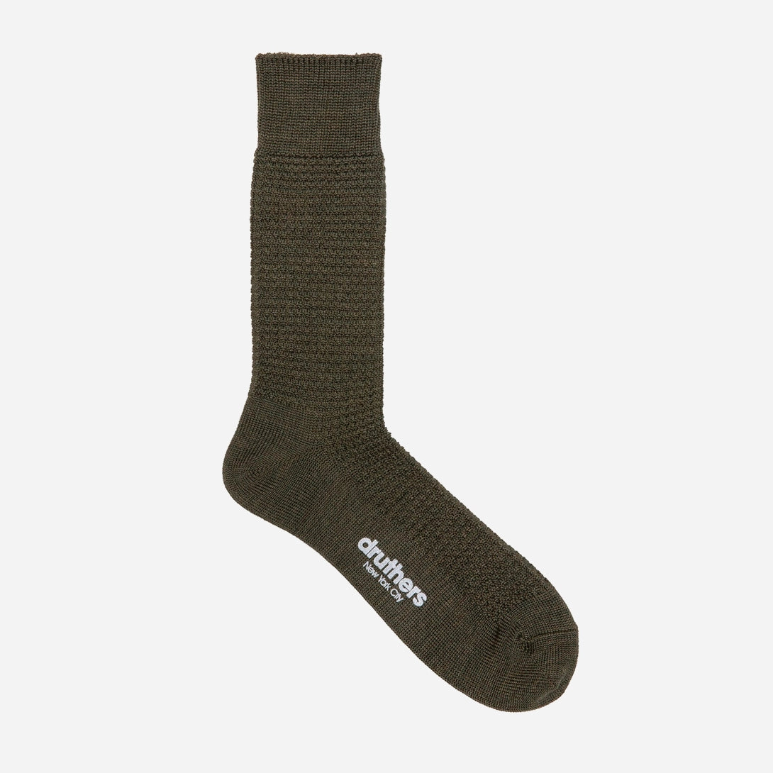 Army Merino Wool Waffle Sock Druthers