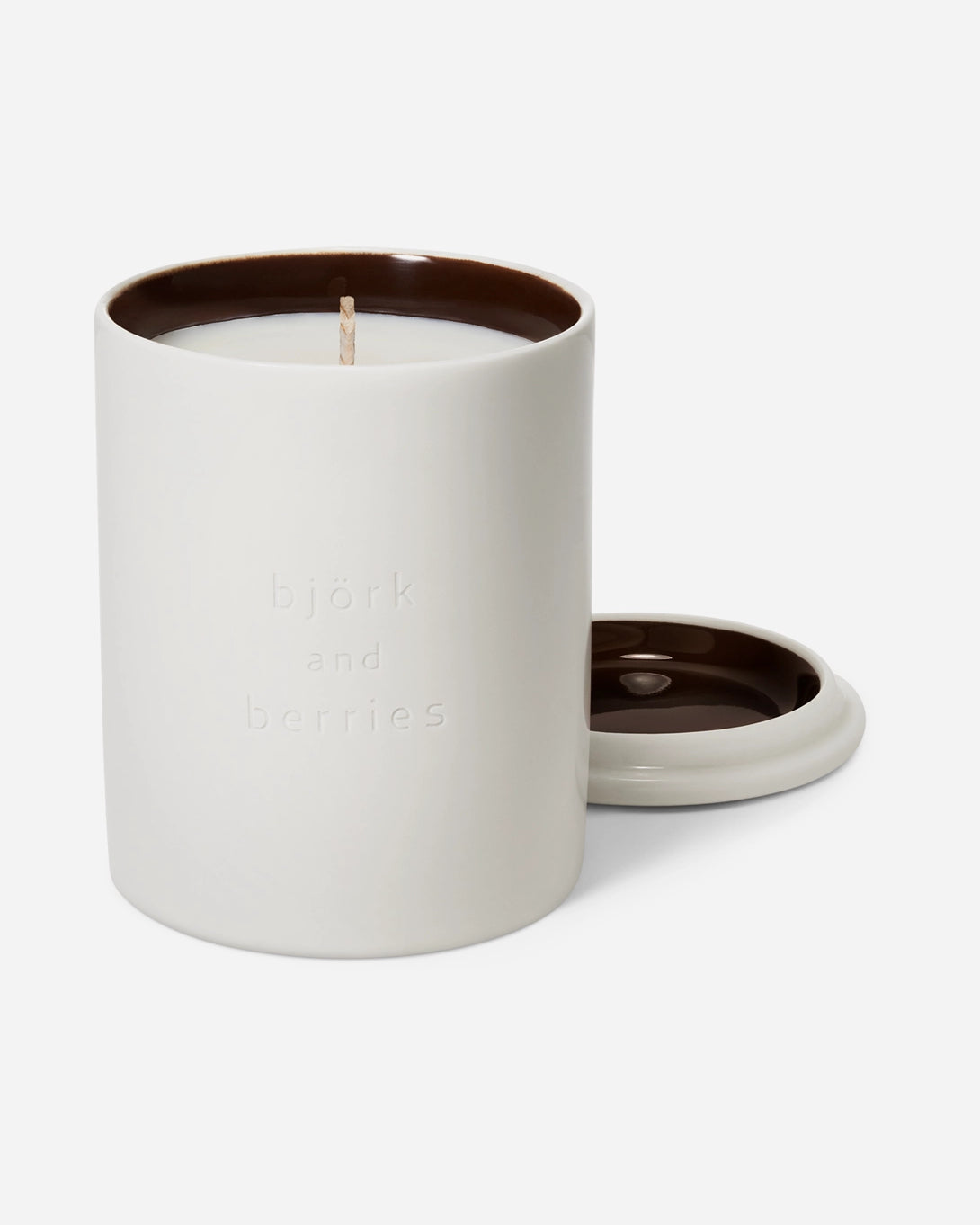 White Forest Scented Candle Bjork and Berries