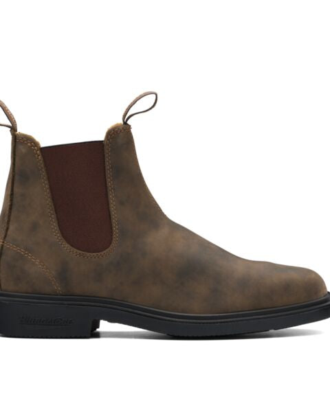 Rustic Brown Mens Dress Chelsea Boots Blundstone