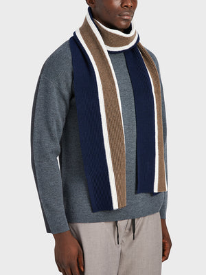 ONS Clothing Men's scarf in NAVY STRIPE black friday deals