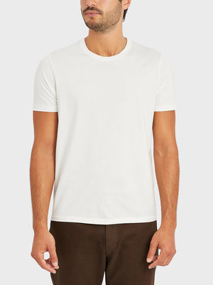 Bright White ons village crew neck tee White 100% Supima Cotton, Pre-shrunk cotton. Round-neck Tee. Round-neck men's Tee