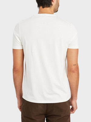 Bright White ons village crew neck tee White 100% Supima Cotton, Pre-shrunk cotton. Round-neck Tee. Round-neck men's Tee