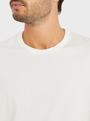 Bright White ons village crew neck tee White 100% Supima Cotton, Pre-shrunk cotton. Round-neck men's Tee