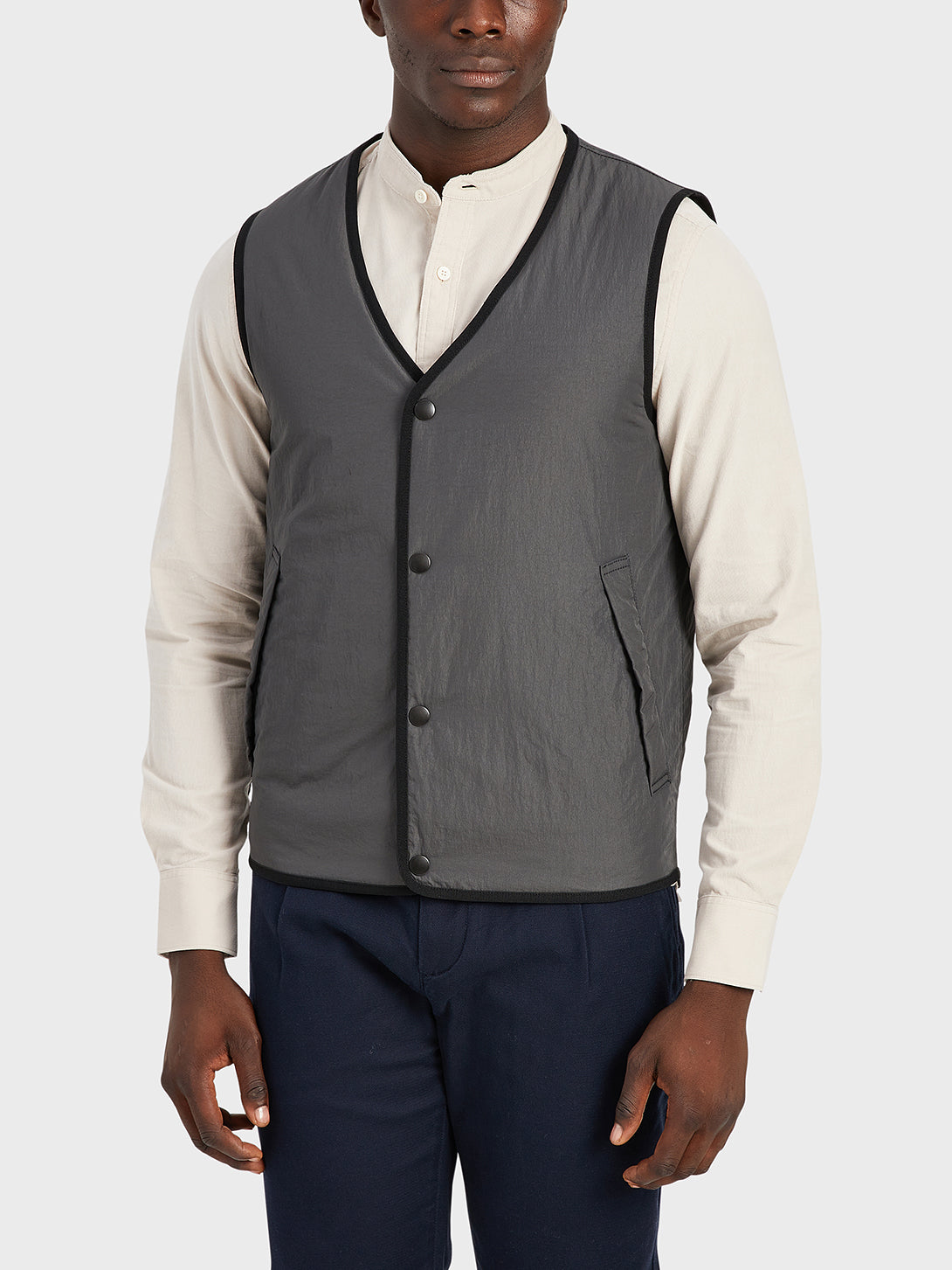 ONS Clothing Men's vest in DK GREY black friday deals