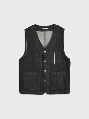 BLACK ONS Clothing Men's vest in BLACK