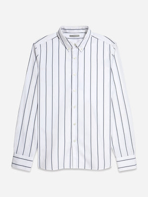 Blue Stripe M. Fulton Y/D Stripe Shirt Button Down Cotton Woven O.N.S Clothing