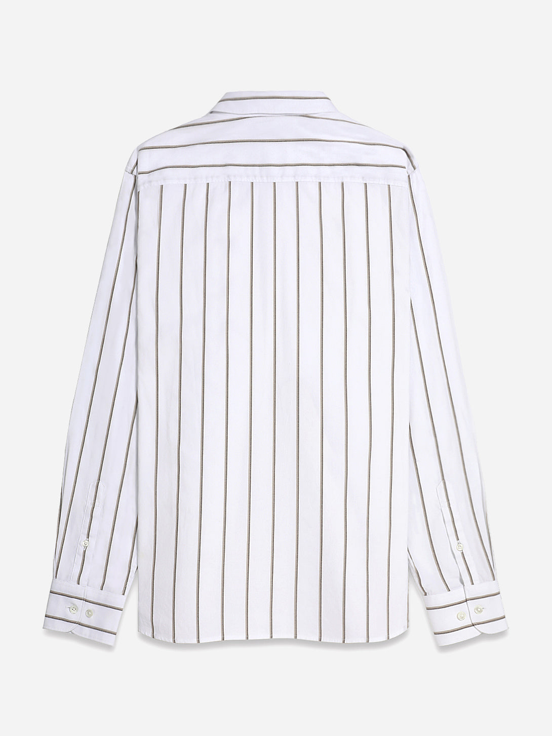 Khaki Stripe M. Fulton Y/D Stripe Shirt Button Down Cotton Woven O.N.S Clothing