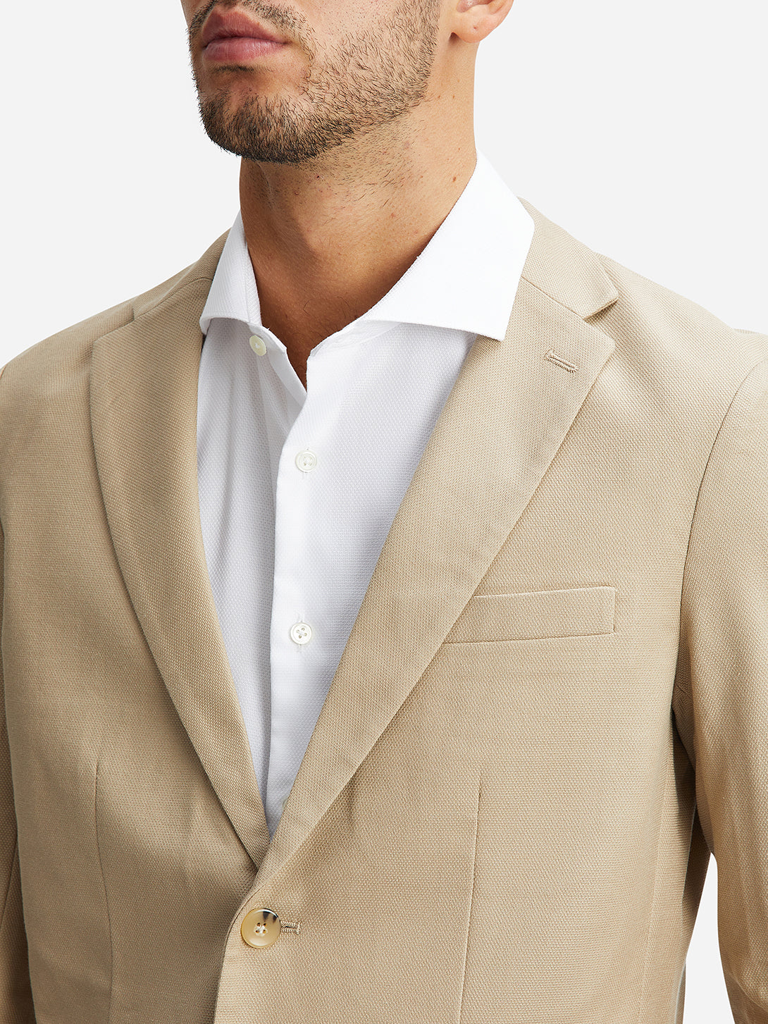 Khaki Mens Perry Dobby Blazer FW22
