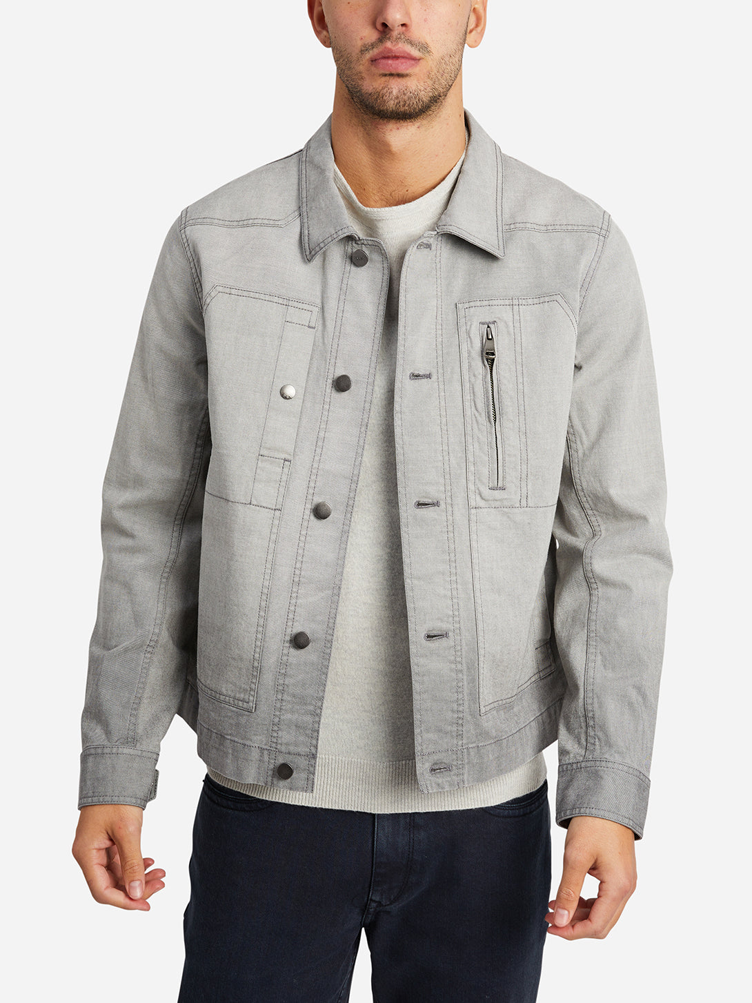 Bleach Grey Contrast Jacket ONS Mens FW22