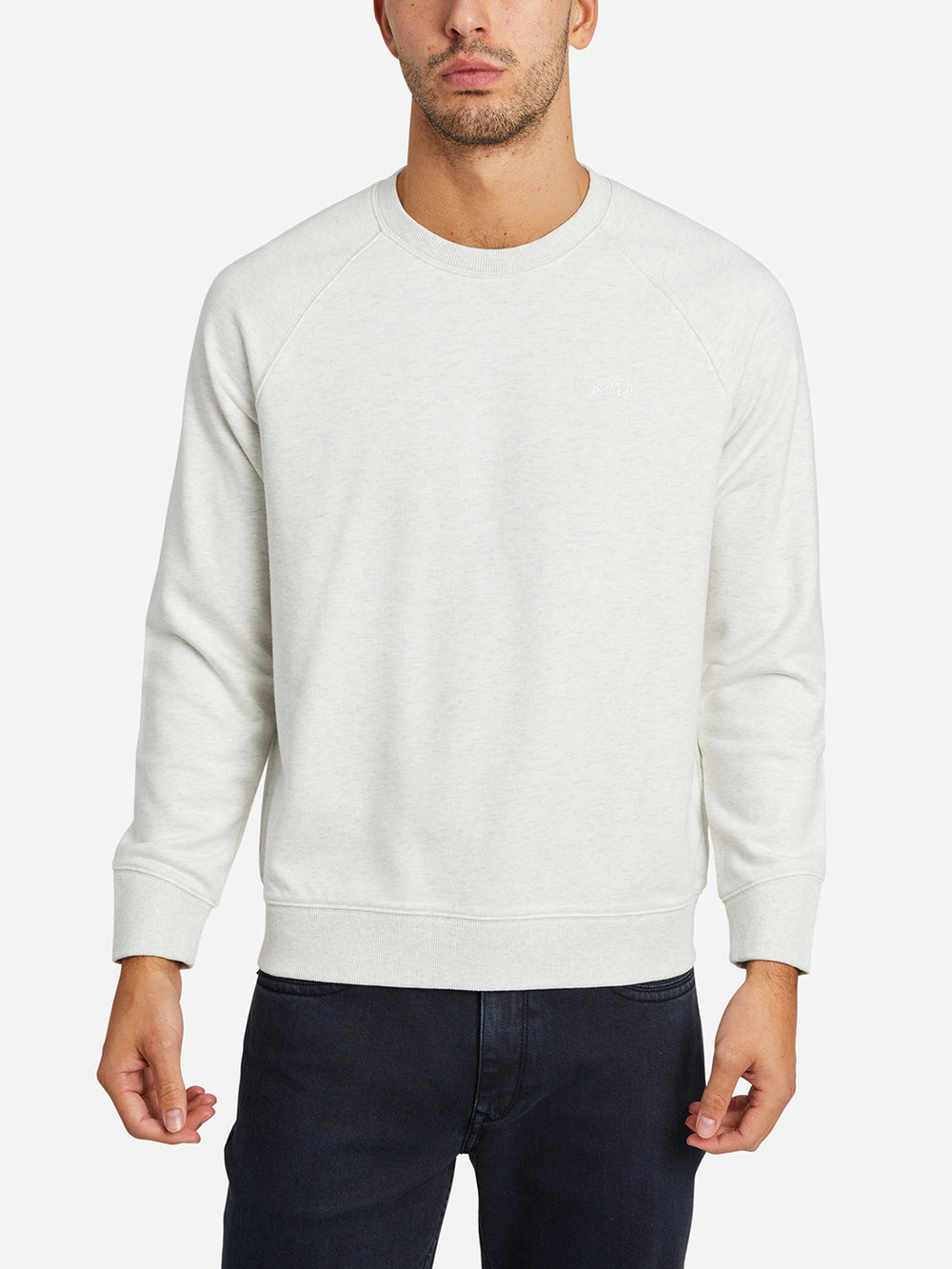 Off-White Heather Deon Terry Crew Sweatshirt Mens ONS FW22